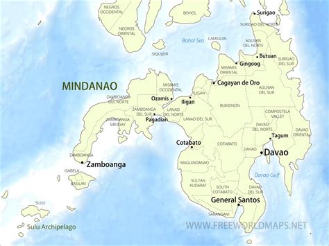 high resolution mindanao map